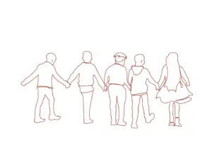 Des enfants qui dansent un bals dans une action culturelle